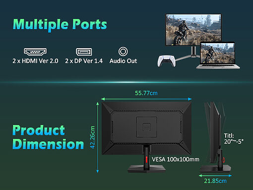 Màn hình TITAN ARMY P2710H PLUS 27inch FHD 260 Hz FAST IPS 1ms Phẳng - Ảnh 4