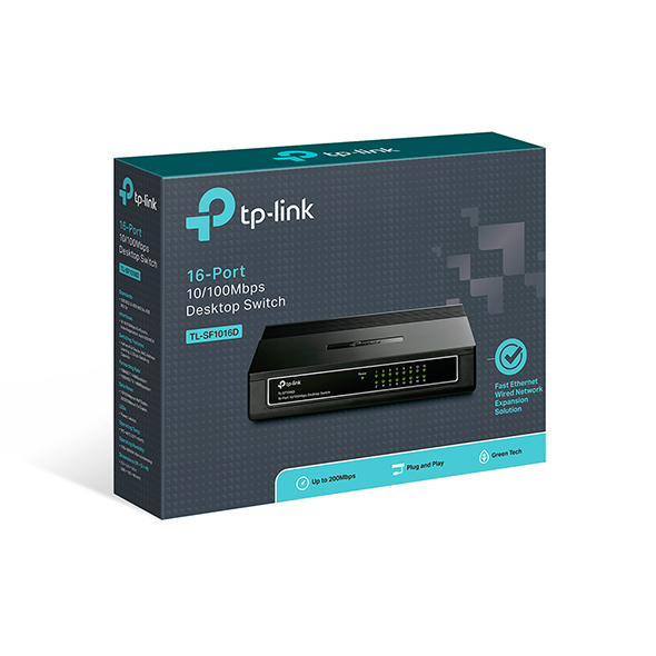 SW TPLINK 16P 10100 NHỰA SF-1016D
