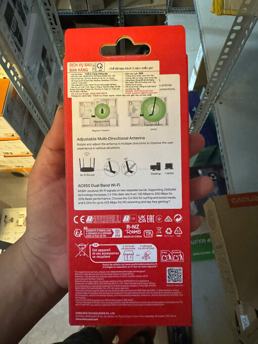 USB WiFi Mercusys MU6H