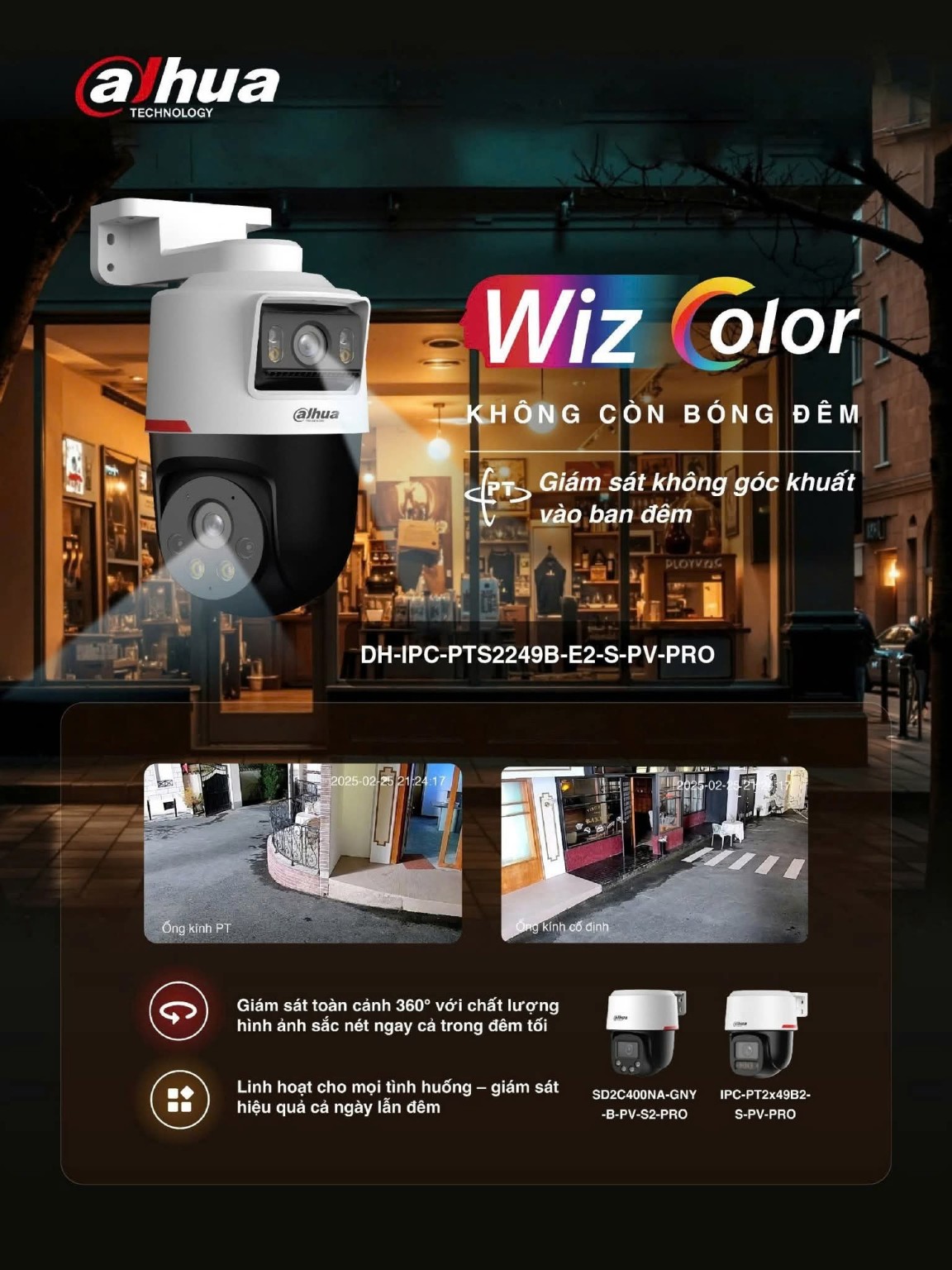 lắp đặt camera uy tín tại Đắk Lắk Camera Dahua DH-IPC-PTS2249B-E2-S-PV-PRO