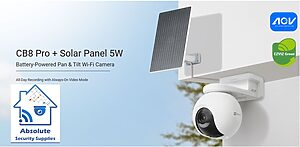 lắp đặt camera uy tín tại Đắk Lắk Camera EZVIZ CB8 Pro + Tấm pin năng lượng mặt trời 5W
