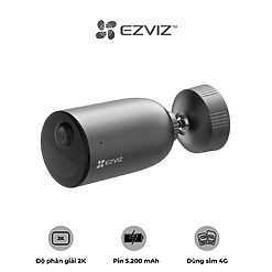 Camera EZVIZ EB3 4G Kit – Camera pin 4G + Solar 5W, giám sát mọi nơi không cần Wi-Fi