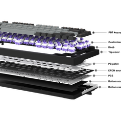 Bàn phím cơ Dare-U EK75 Pro