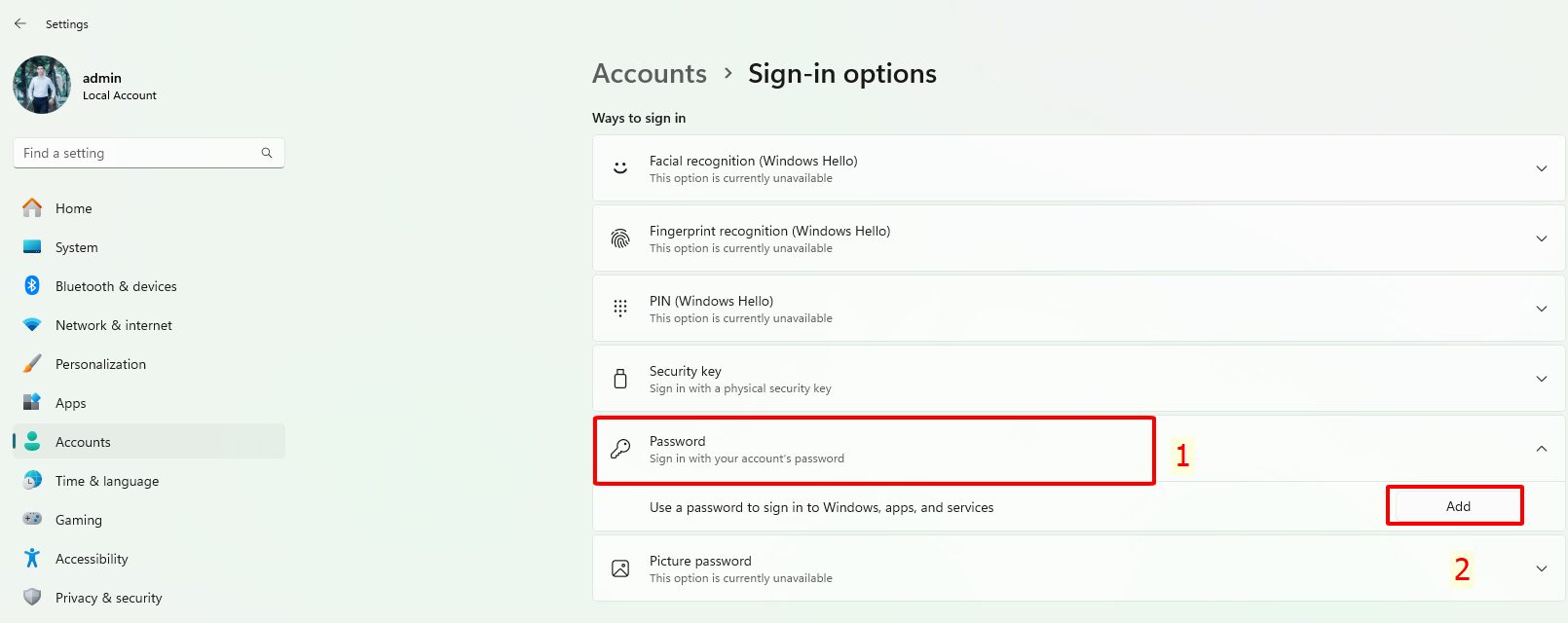 Cách cài đặt mật khẩu cho máy tính Windows 11 | Tấn Phát AD