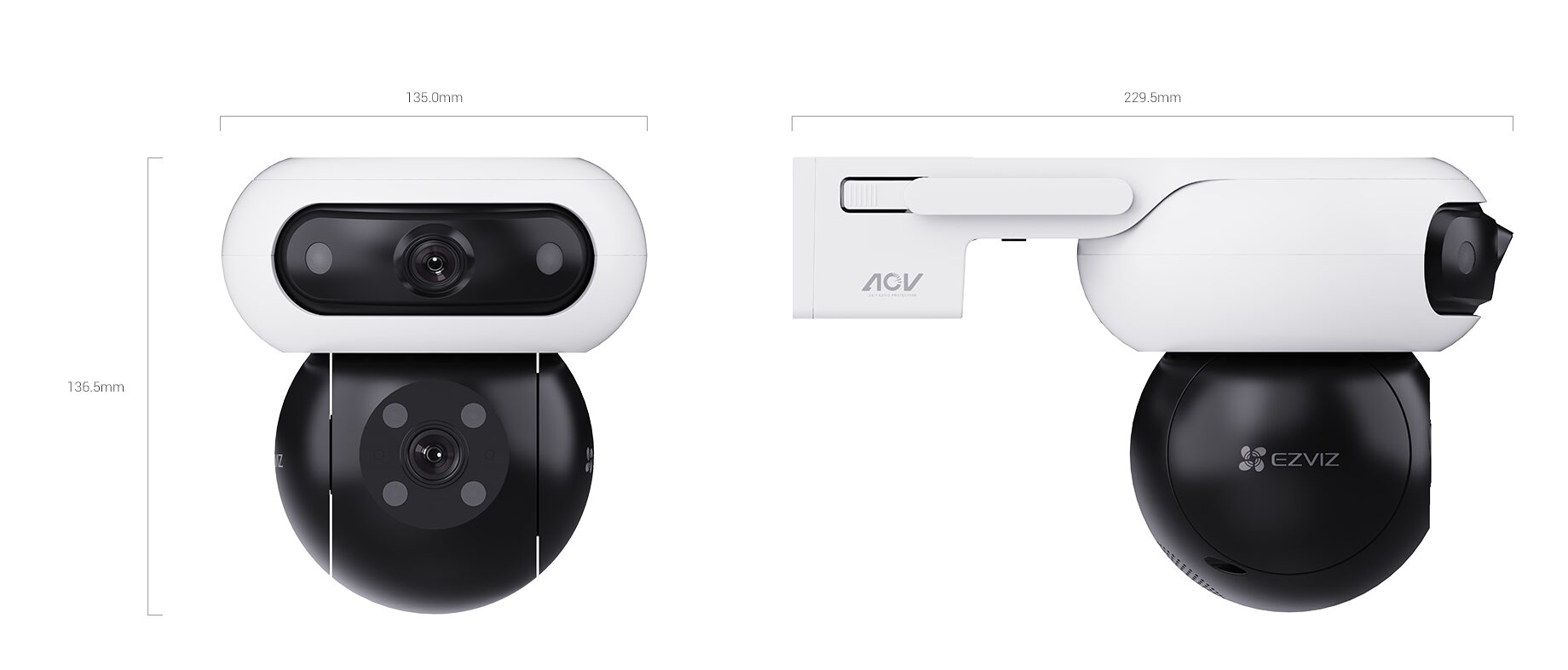 Kích thước EZVIZ CB90 Dual Kit