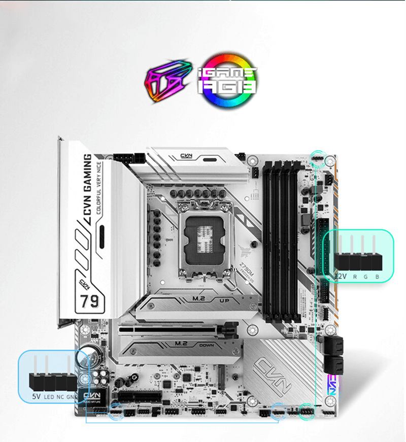 lắp đặt camera uy tín tại Đắk Lắk MAIN Colorful CVN Z790M FROZEN D5 V20