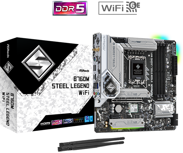 Mainboard ASRock B760M Steel Legend Wifi DDR5