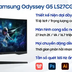 Màn hình Samsung Odyssey G5 G50D QHD LS27DG502EEXXV