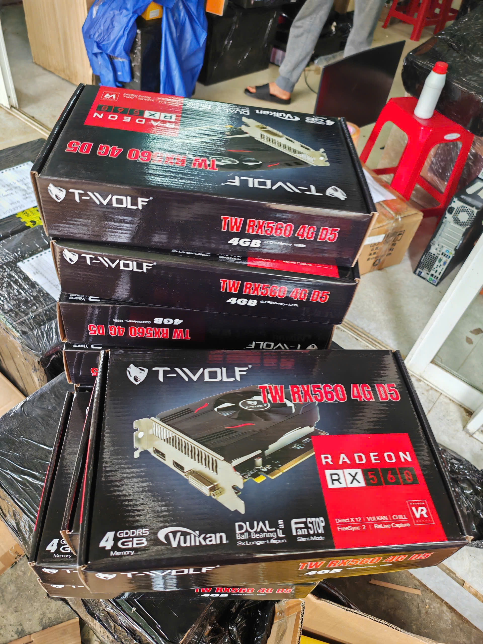 lắp đặt camera uy tín tại Đắk Lắk Card màn hình T-WOLF RX 560 4GB GDDR5