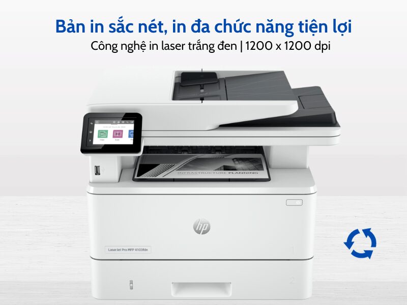 Máy in HP LaserJet Pro MFP 4103fdn
