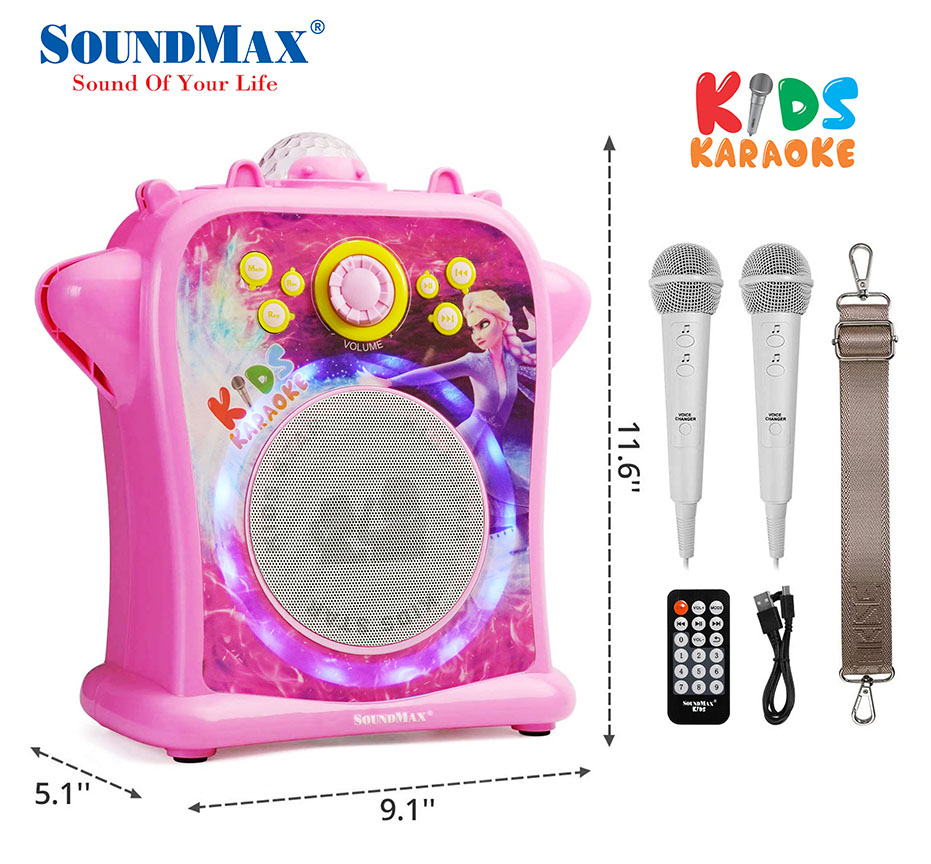 Loa Soundmax Kids Hồng