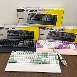 Bàn phím cơ SOREX SK105 Xanh - Trắng | Tấn Phát AD