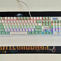 Bàn phím cơ SOREX SK105 Xanh - Trắng