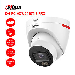 Camera IP 4MP WizColor Dahua DH-IPC-HDW2449T-S-PRO chính hãng