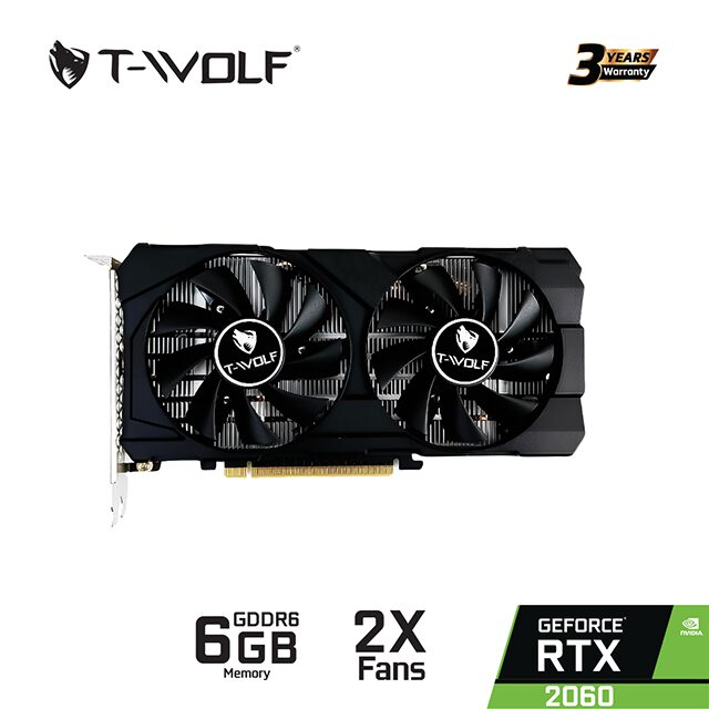 lắp đặt camera uy tín tại Đắk Lắk Card màn hình T-WOLF RTX 2060 6GB GDDR6