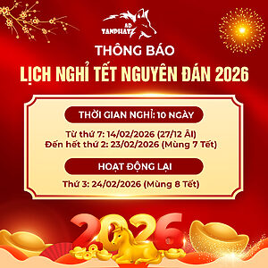 Thông báo lịch nghỉ Tết Nguyên Đán 2026 | Tấn Phát AD