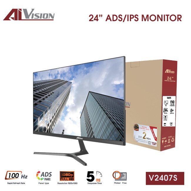 Màn hình Văn phòng Aivision V2407S 24 inch, FHD, 100Hz, IPS