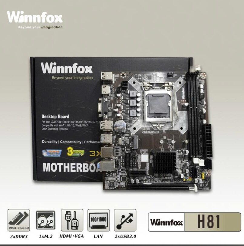 Mainboard SK 1150 Winnfox H81