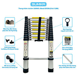 Thang rút nhôm Sumika SK380