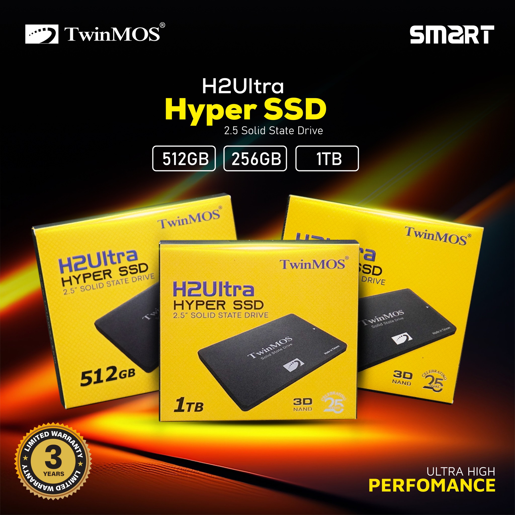 Ổ cứng SSD SATA TwinMOS H2 Ultra 512GB