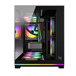 Vỏ Case LinkTech IFRIT M-ATX I-ATX, Dải Led ARGB No Fan Mới