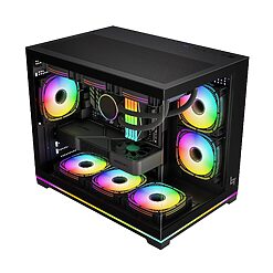 Vỏ Case LinkTech IFRIT M-ATX I-ATX, Dải Led ARGB No Fan Mới