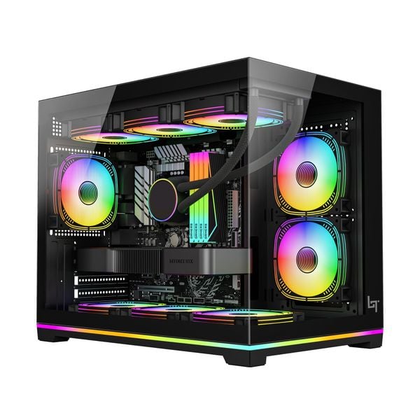 Vỏ Case LinkTech IFRIT M-ATX I-ATX, Dải Led ARGB No Fan Mới
