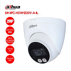 Camera IP 2MP DAHUA DH-IPC-HDW1239V-A-IL – Có mic, ánh sáng kép thông minh, giám sát rõ nét ngày đêm | Tấn Phát AD