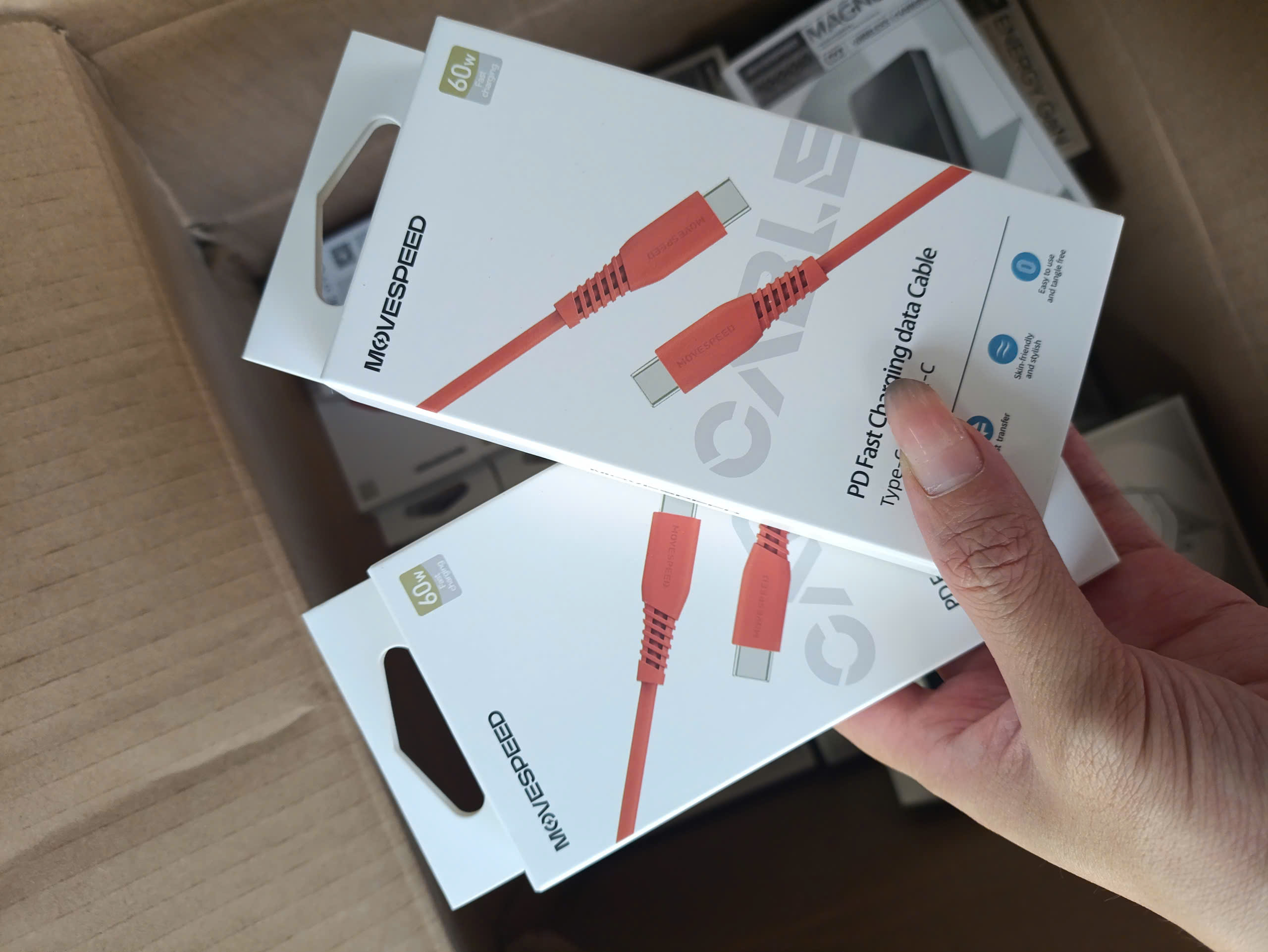 lắp đặt camera uy tín tại Đắk Lắk Cáp sạc nhanh Movespeed CT04 PD 60W