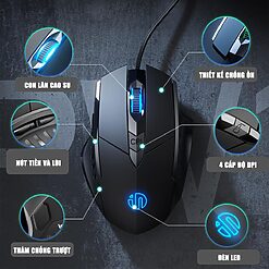 Chuột gaming inphic W1S black