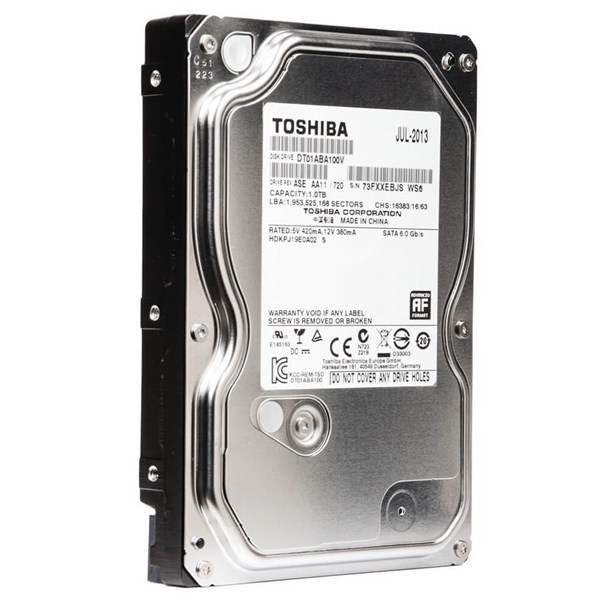 Ổ cứng HDD 1TB Western, Segate,Toshiba, Hp bảo hành 24T – Chuyên cho đầu ghi Camera, PC gaming