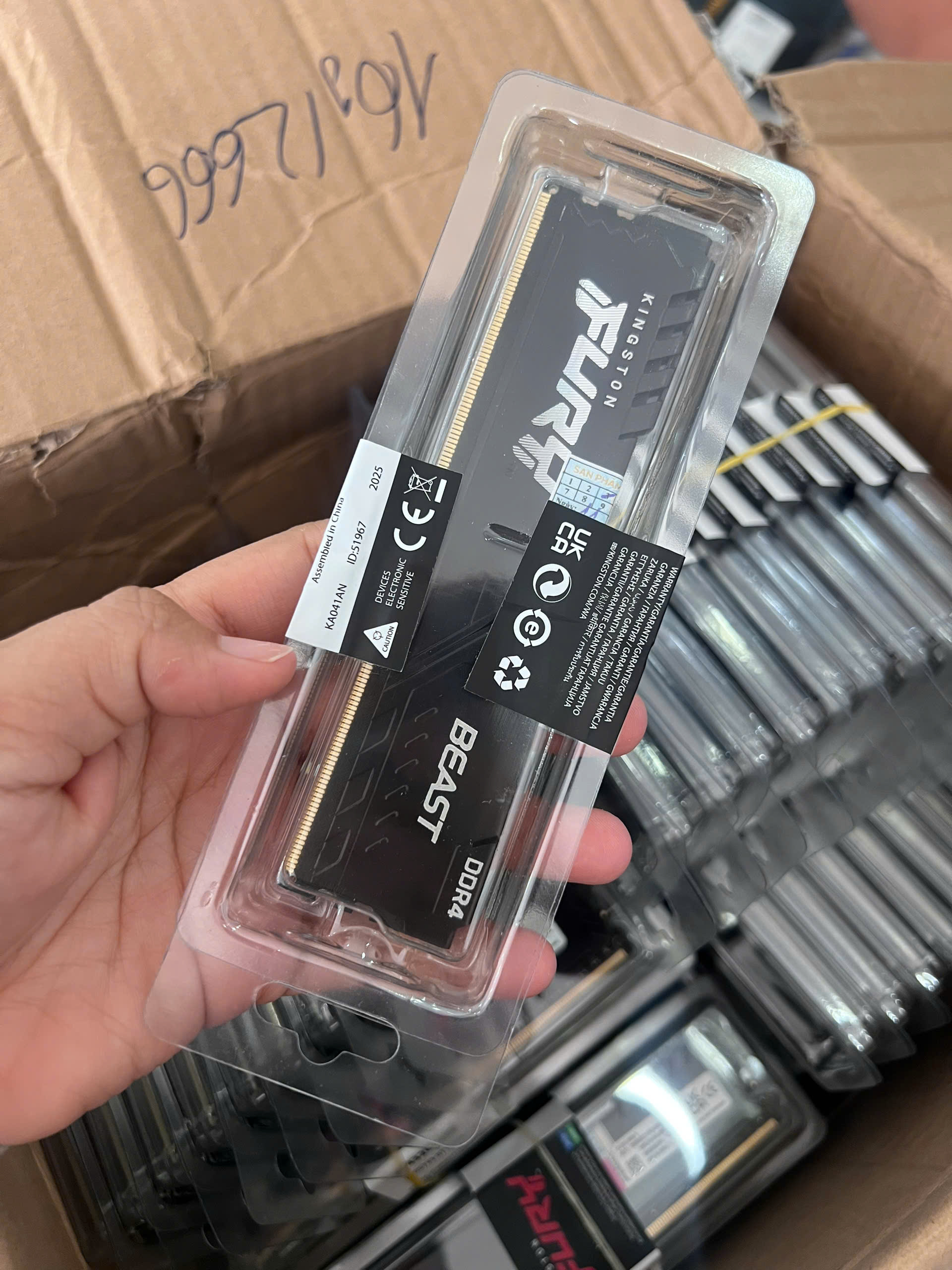 Ram Kingston FURY Beast 8GB (1x8GB) DDR4 3200Mhz