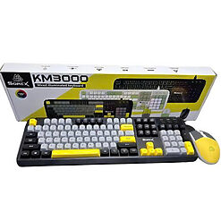 Bộ phím chuột Sorex KM3000 X Grey vàng | Tấn Phát AD