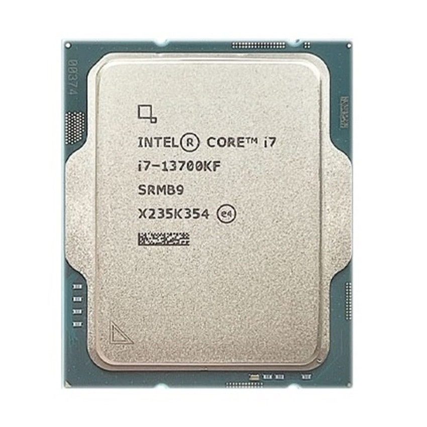 CPU Intel Core i7-13700KF - TRAY (Up To 5.40GHz, 16 Nhân 24 Luồng, 25M Cache, Raptor Lake)