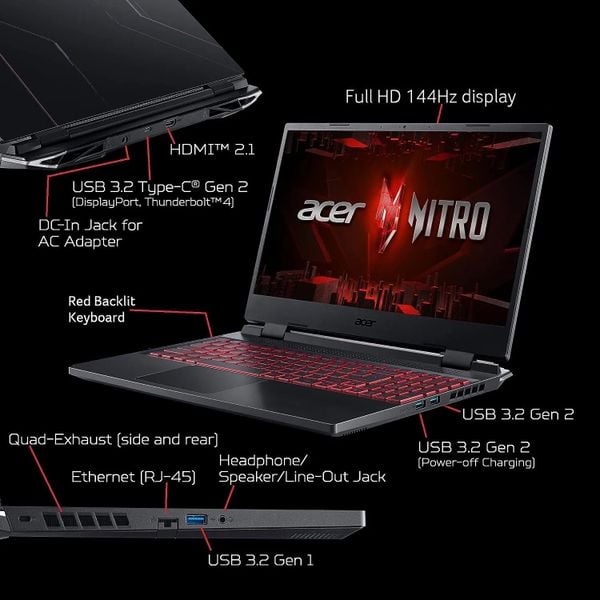 Laptop Gaming Acer Nitro 5 Tiger AN515-58