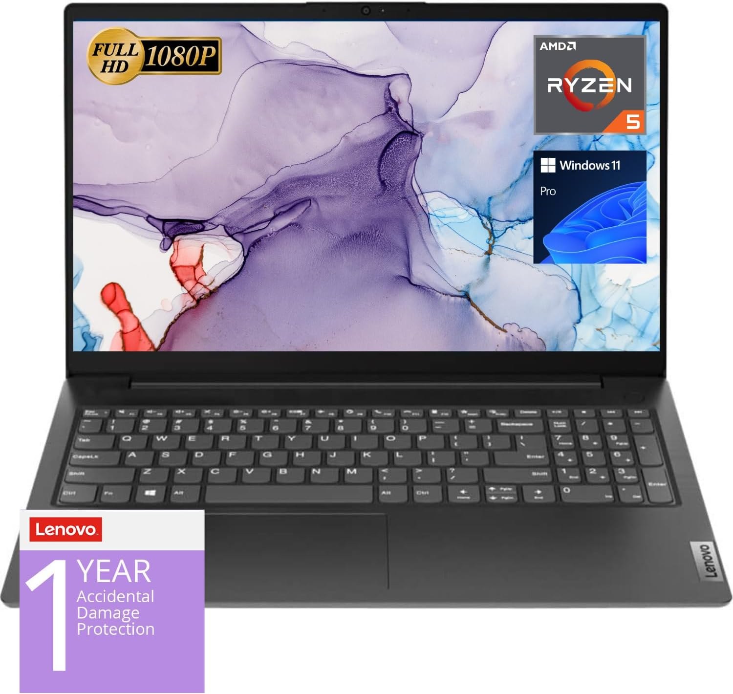 Laptop Lenovo V15 Ryzen 5 5500U, 16GB, SSD 1TB