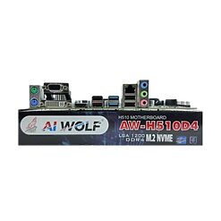 Mainboard AIWOLF AW-H510D4 (LGA1200, Intel H510, hỗ trợ CPU Gen 10-11, 2*DDR4, VGA/HDMI/DVI/LAN 1000, M.2 NVMe, PCIe 16X/1X) - BH 36T | Tấn Phát AD