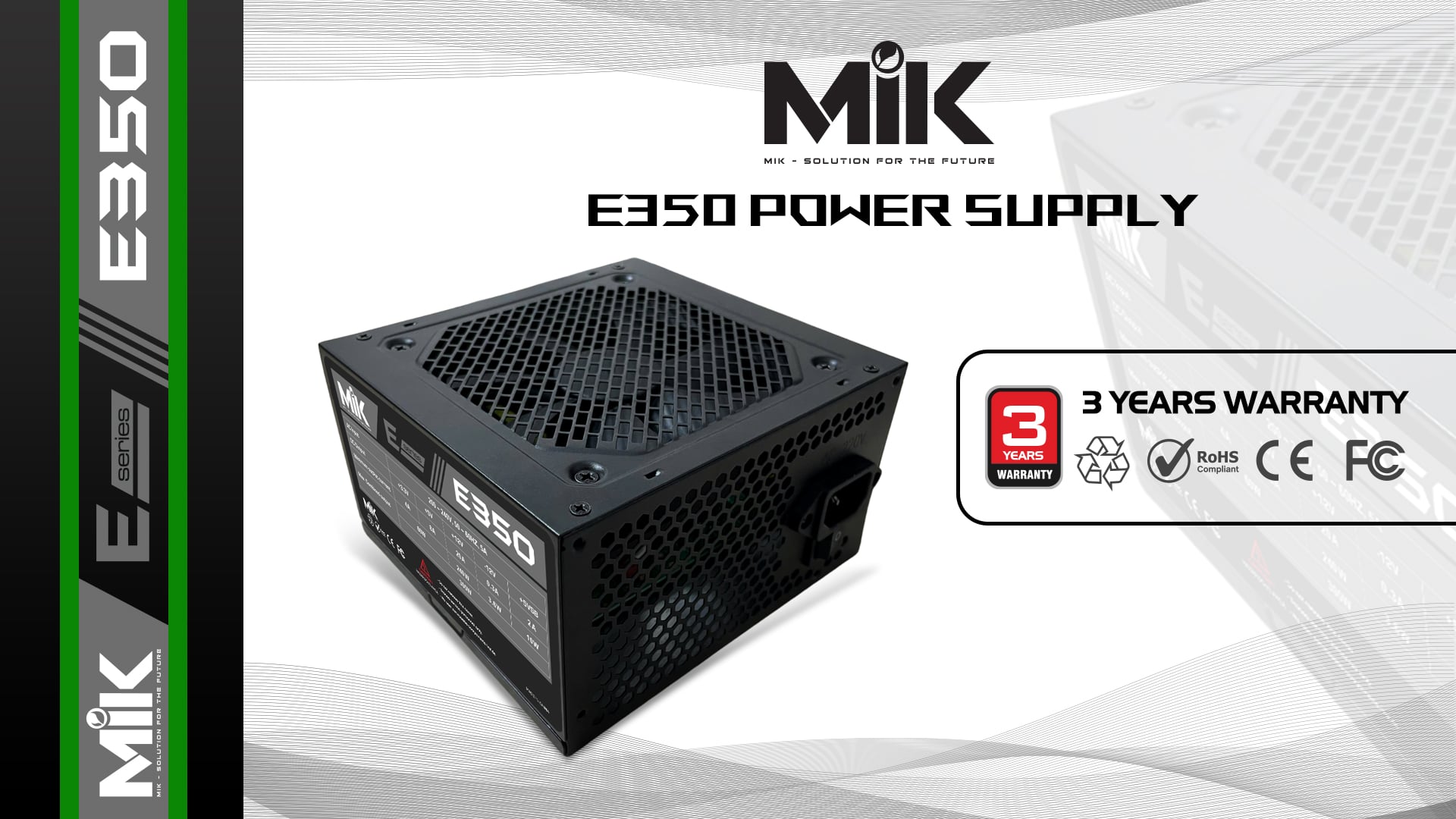 Nguồn Máy Tính MIK E350 - 300W
