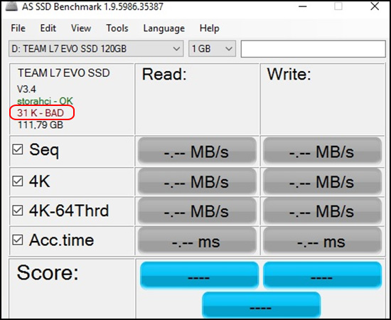 Tại sao SSD chậm đột ngột sau một thời gian sử dụng?