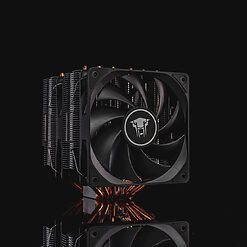 Tản khí Leopard Tháp Đôi G6 Đen – 6 Ống Đồng, 2 Fan 120mm | Tấn Phát AD