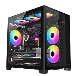 VỎ CASE HUNTKEY S920 Storm - Đen | M-ATX, Chưa Kèm FAN | Tấn Phát AD