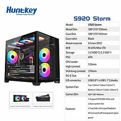 VỎ CASE HUNTKEY S920 Storm - Đen