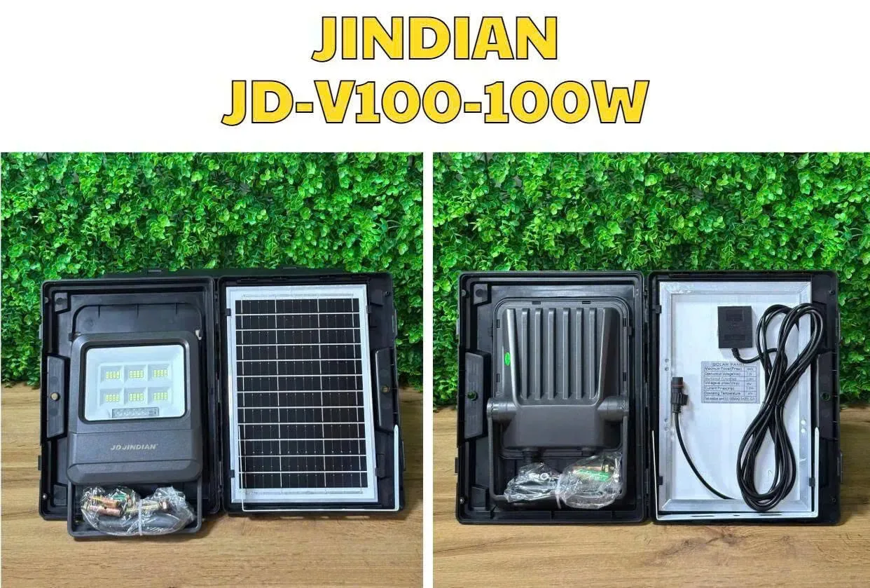 ĐÈN PHA NĂNG LƯỢNG MẶT TRỜI JINDIAN 100W JD-V100 100W