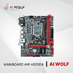 Mainboard AIWOLF AW-H310D(LGA1151 / CPU Gen 8-9th / 2*DDR4 / VGA-DVI-HDMI / Lan 1000 / NVMe / PCIe16X / PCIe1X) BH 24T full vat | Tấn Phát AD