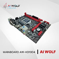 Mainboard AIWOLF AW-H310D(LGA1151 / CPU Gen 8-9th / 2*DDR4 / VGA-DVI-HDMI / Lan 1000 / NVMe / PCIe16X / PCIe1X) BH 24T full vat | Tấn Phát AD
