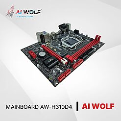 Mainboard AIWOLF AW-H310D(LGA1151 / CPU Gen 8-9th / 2*DDR4 / VGA-DVI-HDMI / Lan 1000 / NVMe / PCIe16X / PCIe1X) BH 24T full vat | Tấn Phát AD