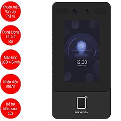 Máy chấm công HIKVISION DS-K1T342MFWX nhận diện khuôn mặt, vân tay, thẻ EM | Tấn Phát AD