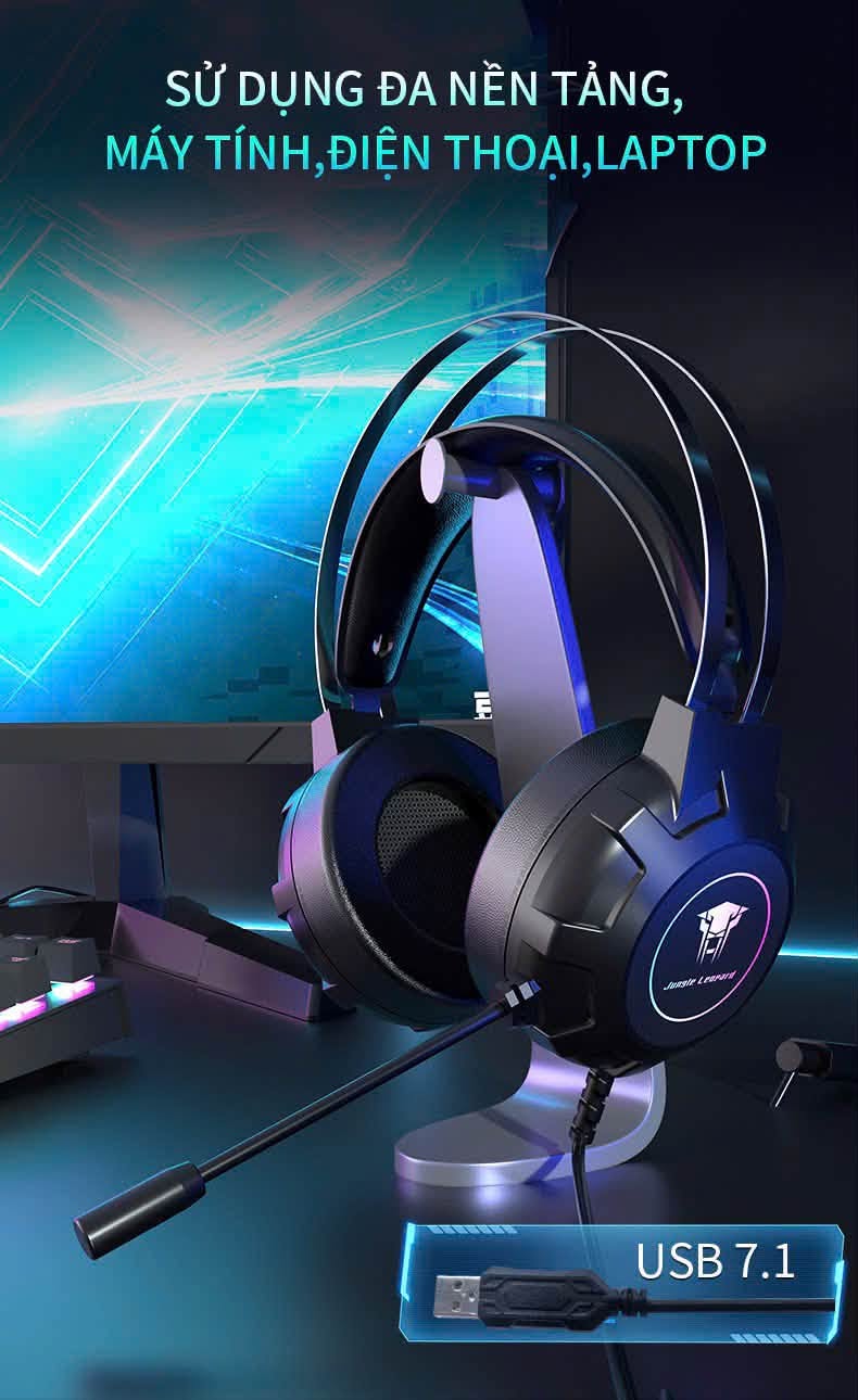 Tai nghe Jungle Leopard E-7005A có mic cho chơi game học online