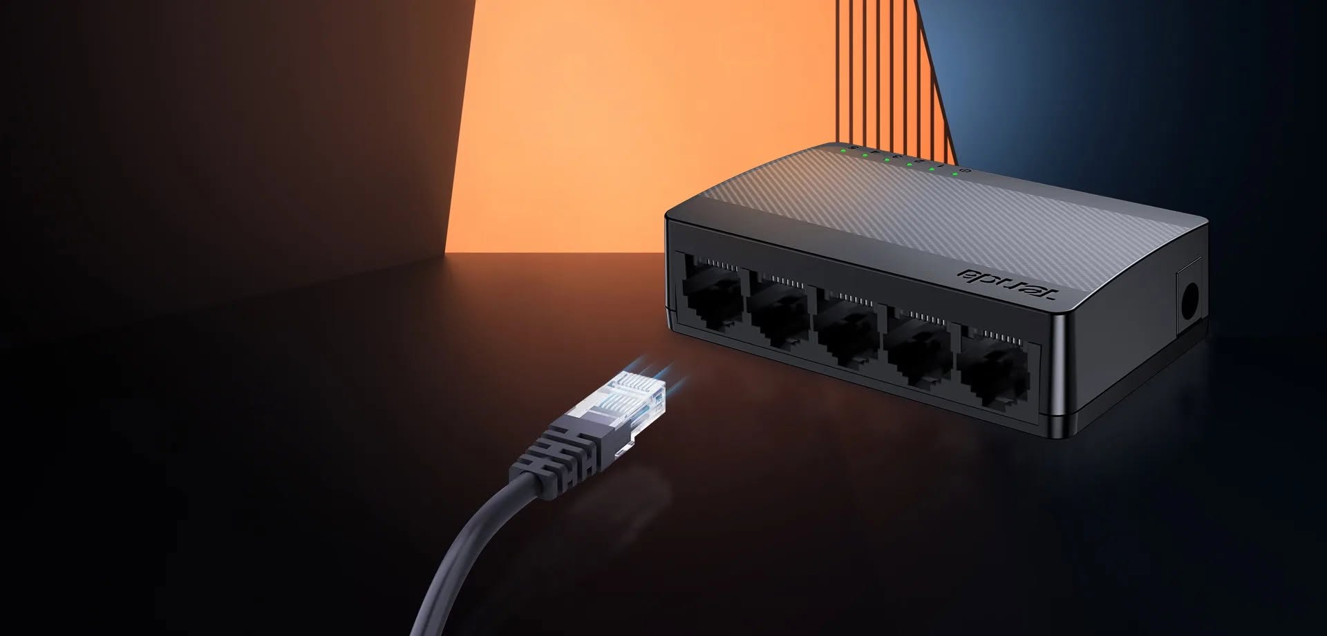 Cổng LAN 10 100 1000Mbps Tenda SG105