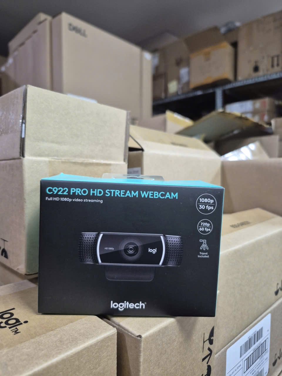 Webcam Logitech C922 Pro HD Stream Full HD 1080p – 720p 60fps, Autofocus, Mic Stereo